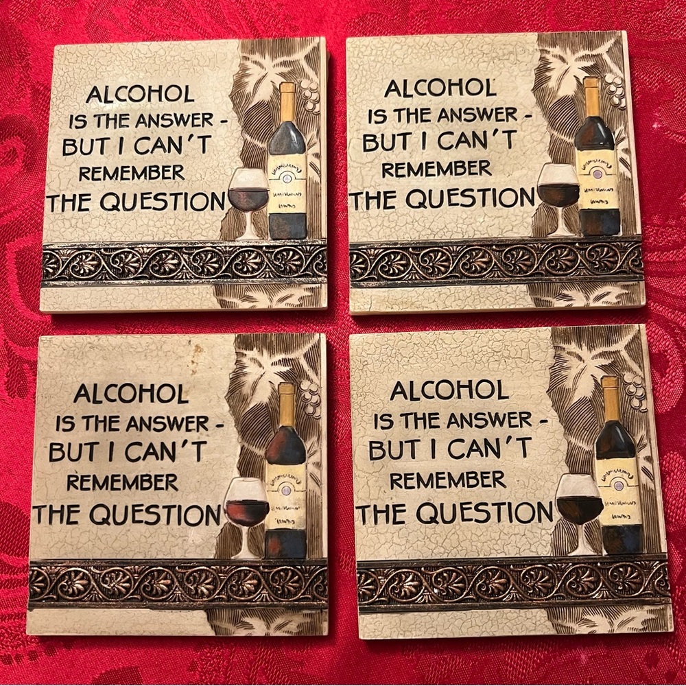 Coaster Set With Stand